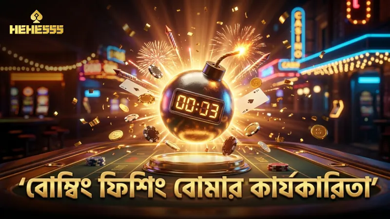 বোম্বিং ফিশিং গেমে বোমার পরিসীমা এবং প্রভাবের বাস্তব অভিজ্ঞতা।