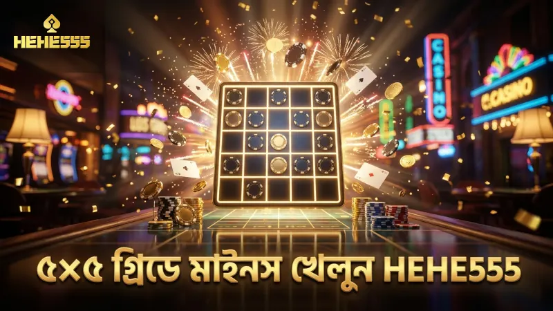 ৫x৫ গ্রিডে ৩টি মাইনস স্থাপন বুঝে চালান খেলা চালিয়ে যান