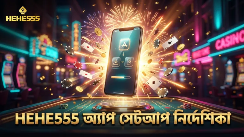 অ্যান্ড্রয়েড ও আইফোনে HEHE555 অ্যাপ সেটআপের ধাপসমূহ