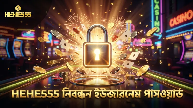 HEHE555 নিবন্ধনের জন্য ইউজারনেম ও পাসওয়ার্ড সেট করা