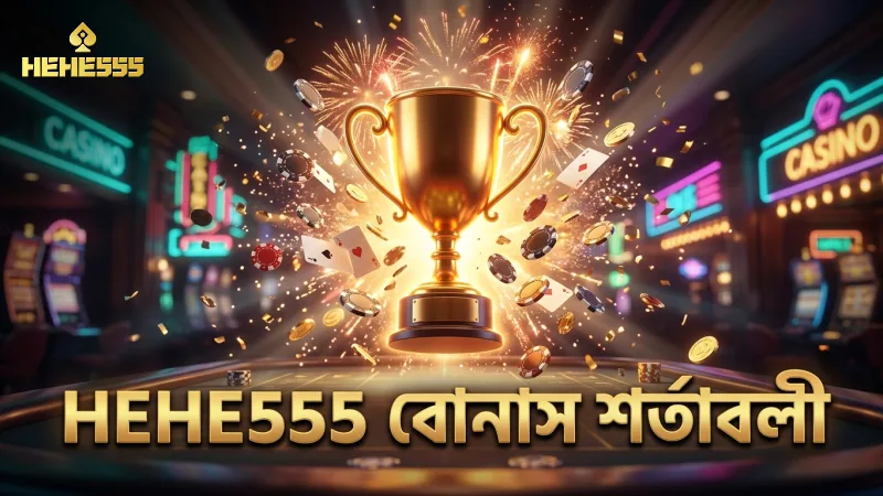 HEHE555 বোনাসের সাথে সম্পর্কিত শর্তাবলী স্পষ্টভাবে উপস্থাপিত
